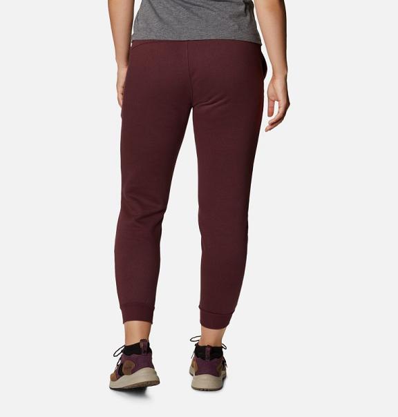 Columbia Logo Trail Pants Red For Women's NZ28694 New Zealand